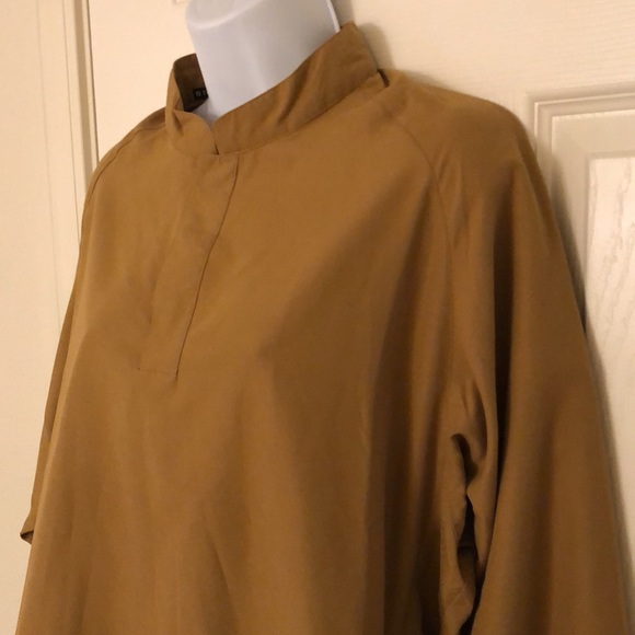Olive Tan Pullover Crewneck Jacket - Picture 10 of 16